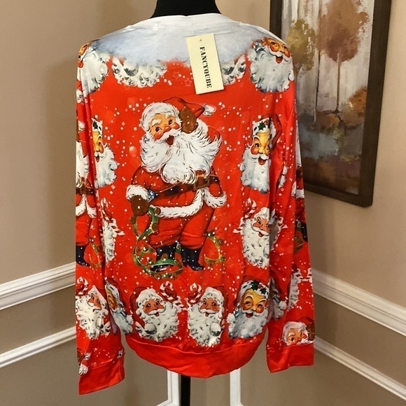 Fancycube Santa Long Sleeved Top XL NWT - Picture 5 of 9